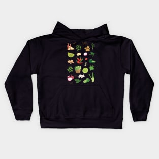 Tropical Vegetable Pattern Kids Hoodie